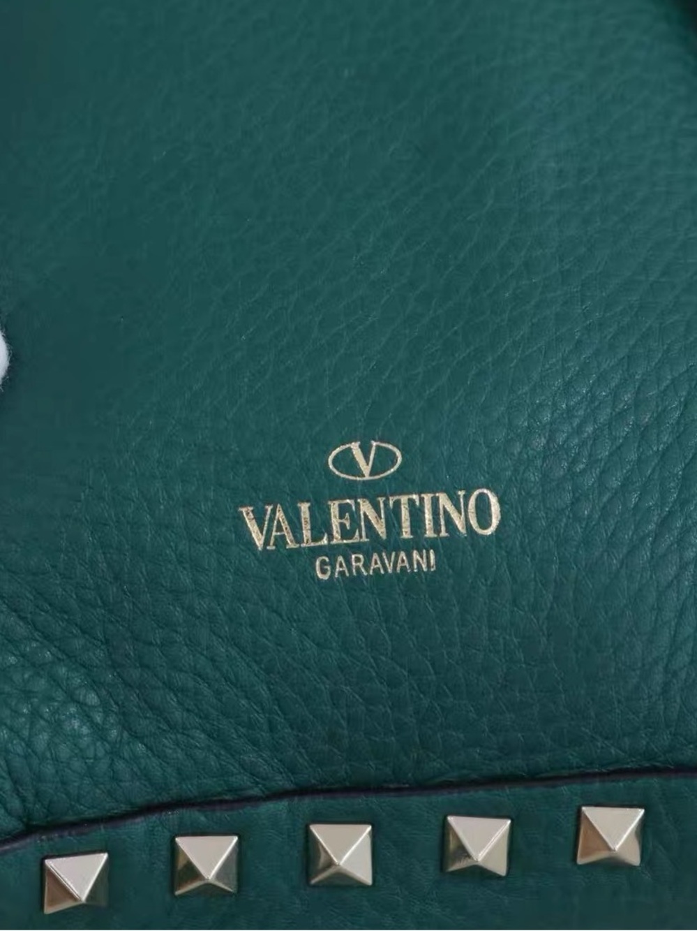 🚩steal Valentino Teal Green Rockstud Mini Backpack - Picture 3 of 9